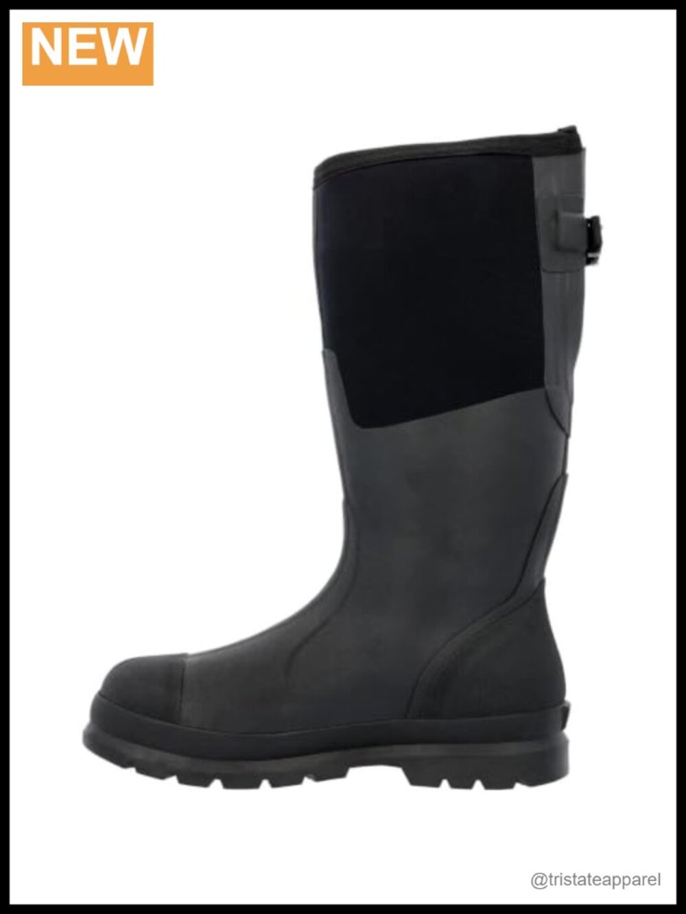 MUCK Men's Wide Calf Chore Tall Boot Leather Rubber Waterproof Work Boot